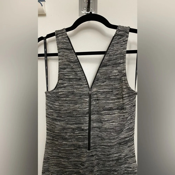 NWT Iris LA Gray and Black Zipper Front Midi Dress Medium - Picture 7 of 11